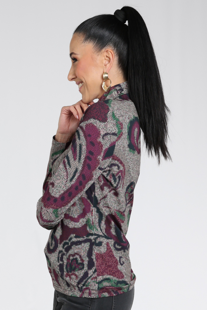 Geisha 62658-20 Shirt turtle neck Rood