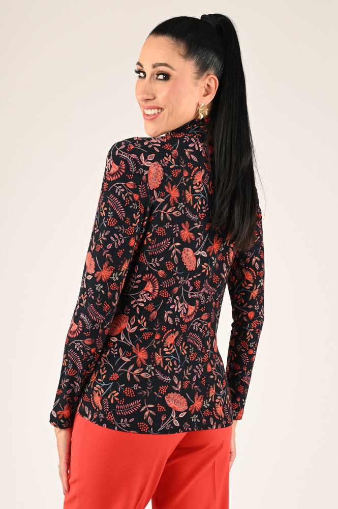 Geisha 42528-60 Shirt turtle neck Rood