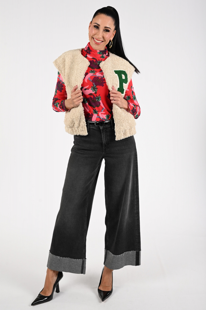 Pom Amsterdam SP9278 Shirt turtle neck Rood