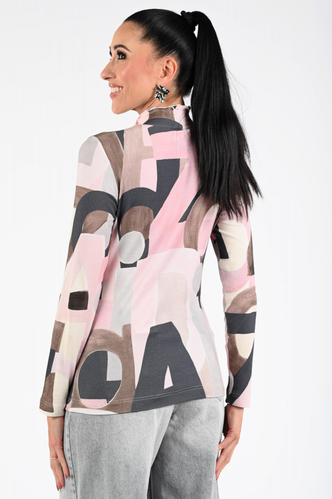 Zaida 336855 Shirt turtle neck Roze