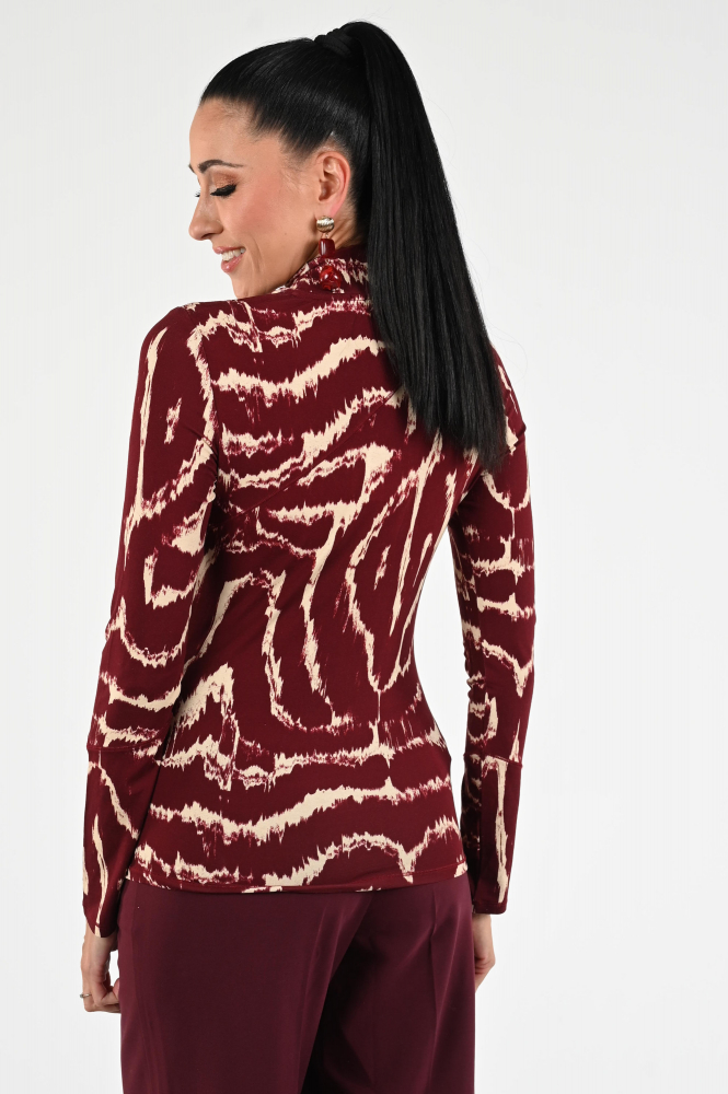 Fabienne Chapot CLTTOP36AW250190 Shirt turtle neck Rood
