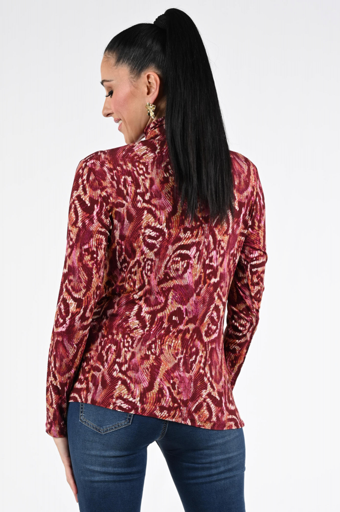 Geisha 52882-60 Shirt turtle neck Rood