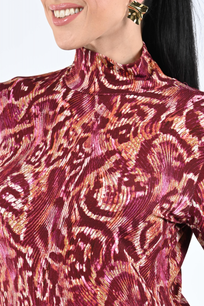 Geisha 52882-60 Shirt turtle neck Rood