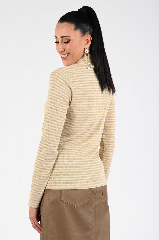 Nukus NKF01040 Shirt turtle neck Goud