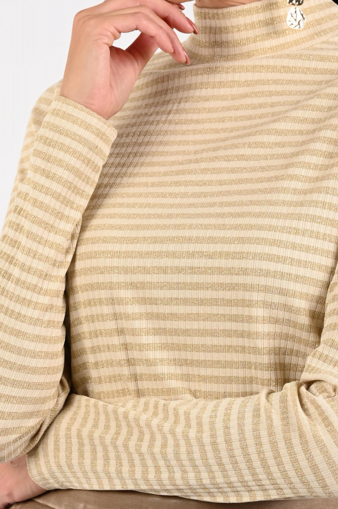 Nukus NKF01040 Shirt turtle neck Geel