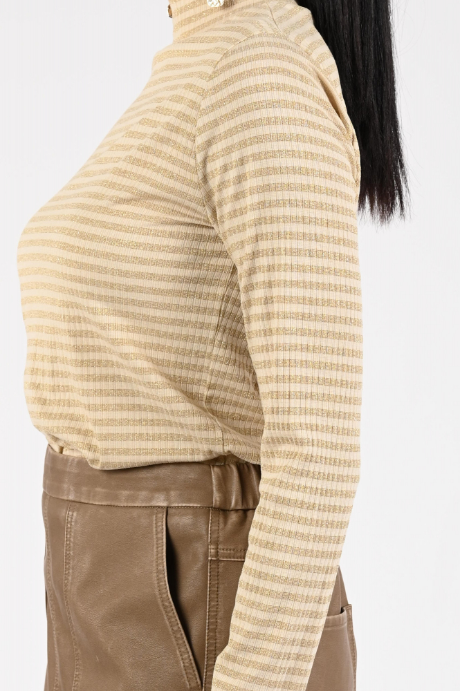 Nukus NKF01040 Shirt turtle neck Geel