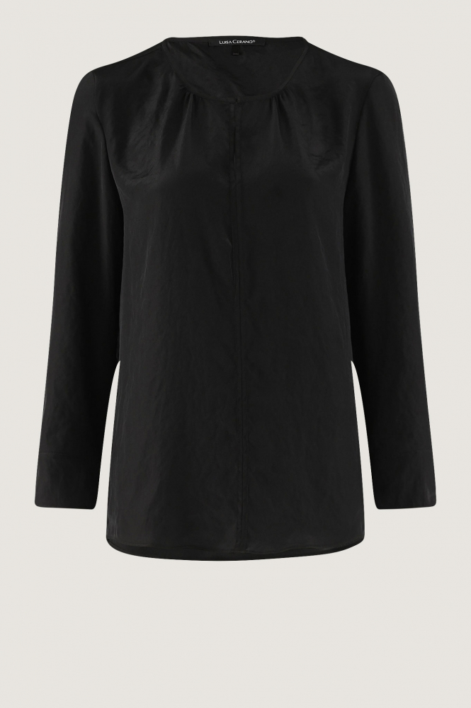 Luisa Cerano 2875041687 Blouse driekwart mouw Zwart