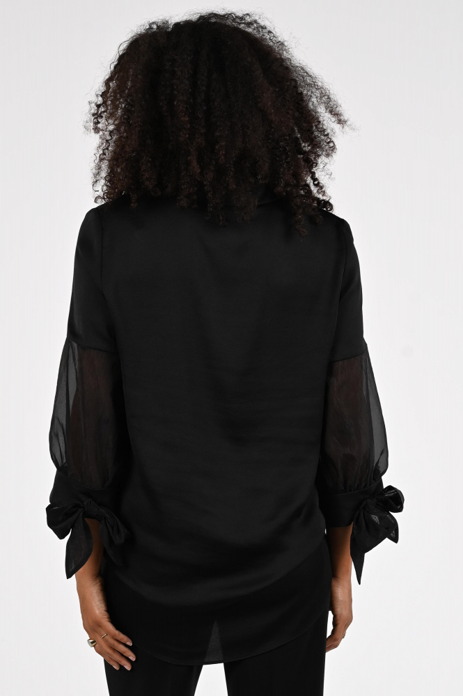 Joseph Ribkoff 253213 Blouse driekwart mouw Zwart