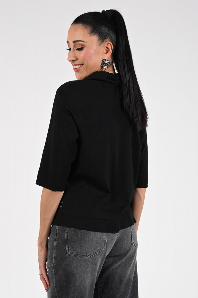 Marc Cain ZS 55.02 J57 Blouse driekwart mouw Zwart