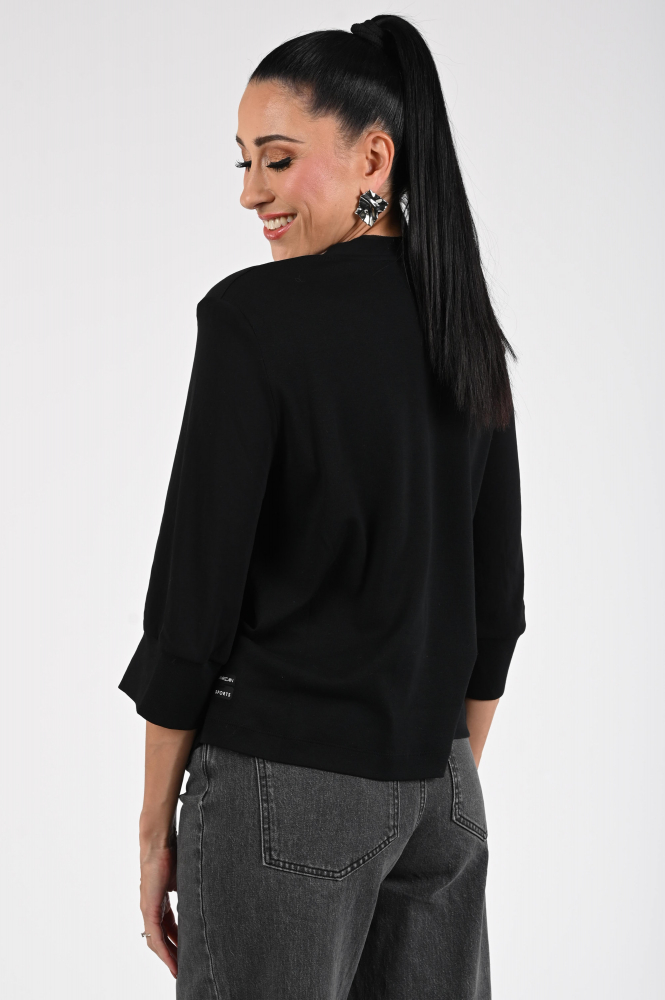 Marc Cain ZS 55.04 J57 Blouse driekwart mouw Zwart