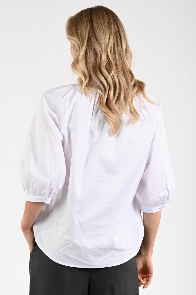 WithBlack grazie Blouse driekwart mouw Wit