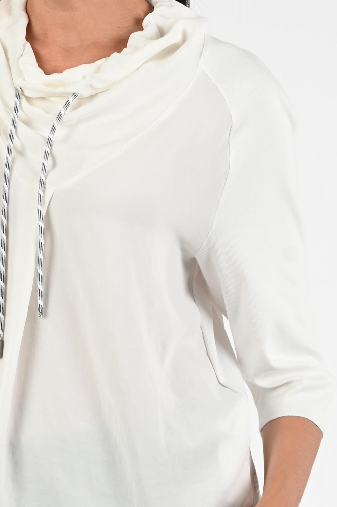 Marc Cain ZS 55.02 J57 Blouse driekwart mouw Wit