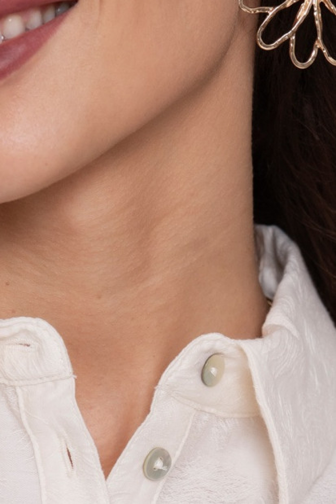 Geisha 63150-32 Blouse driekwart mouw Wit