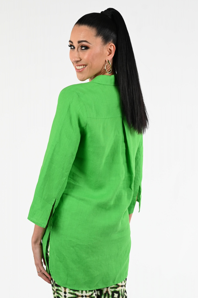 KYRA Mabel Blouse driekwart mouw Groen