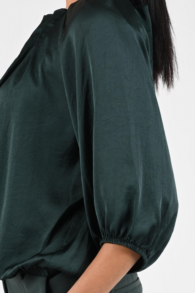 Summum 2s3380-11817 Blouse driekwart mouw Groen