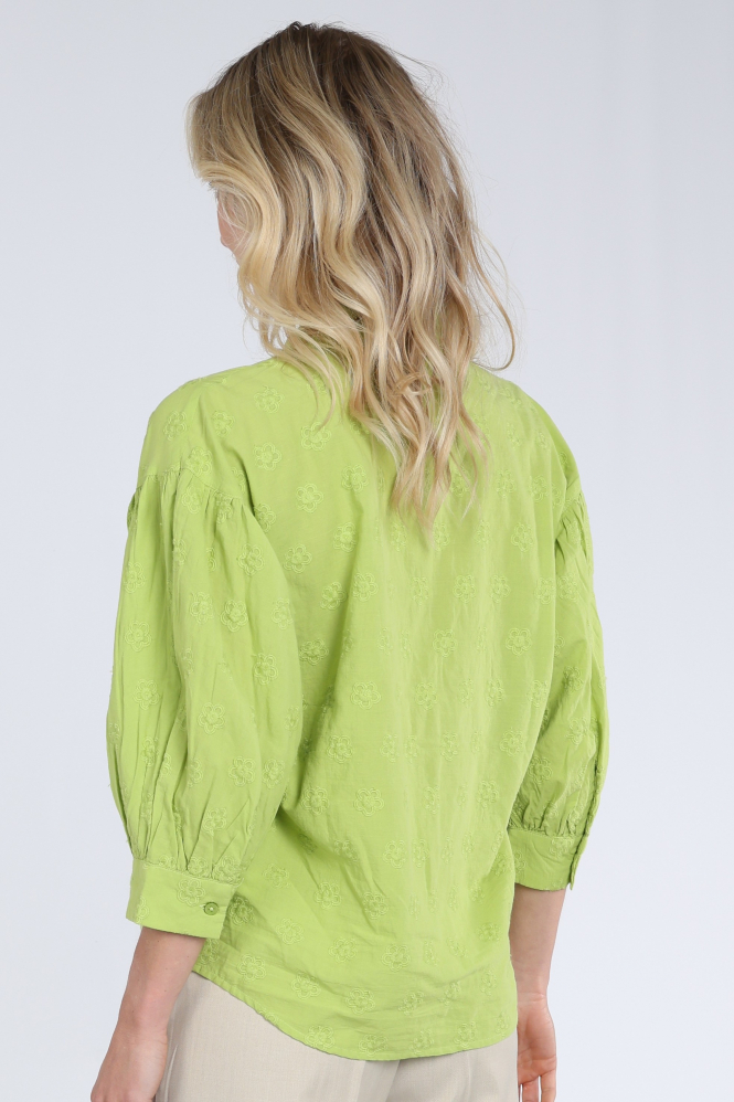 Geisha 63111-99 Blouse driekwart mouw Groen