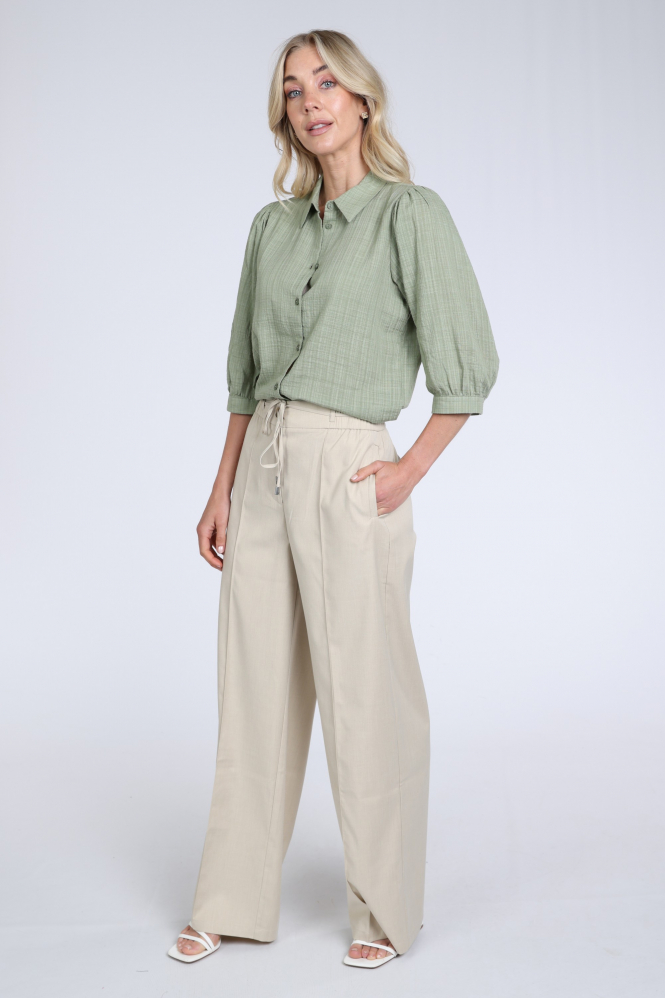 Geisha 63206-20 Blouse driekwart mouw Groen