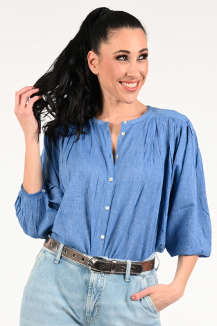 By-Bar Becky athia blous Blauw