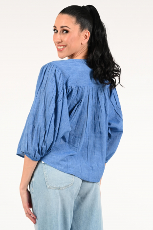 By-Bar Becky athia blous Blauw