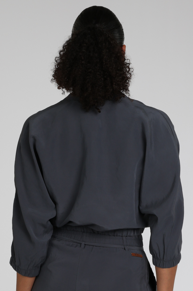 Moscow Bolero 142-05 Blouse driekwart mouw Blauw