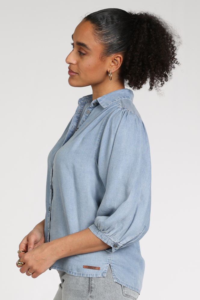 Moscow jorn-1 119-05 Blouse driekwart mouw Blauw