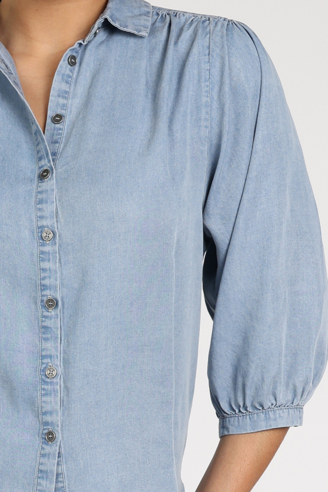 Moscow jorn-1 119-05 Blouse driekwart mouw Blauw