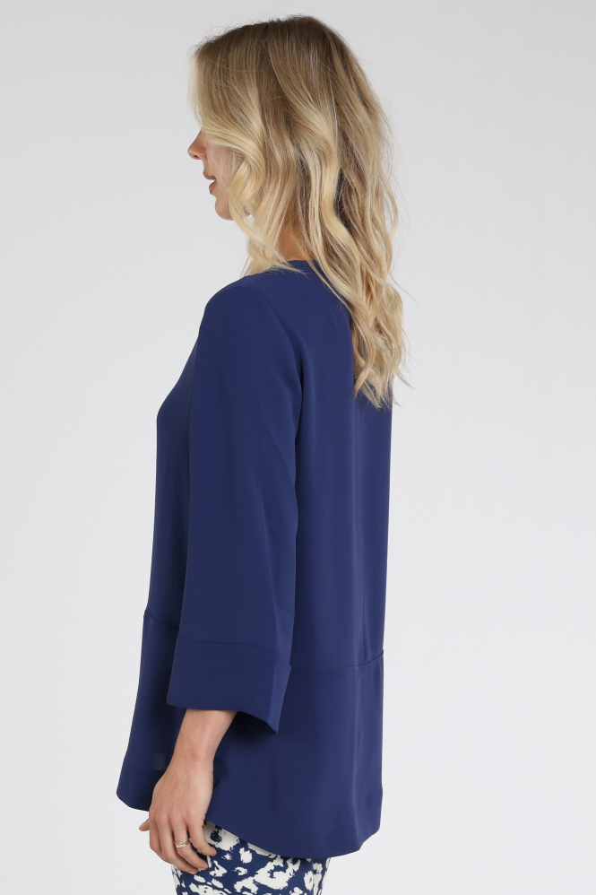 Marc Cain BC 51.01 W90 Blouse driekwart mouw Blauw