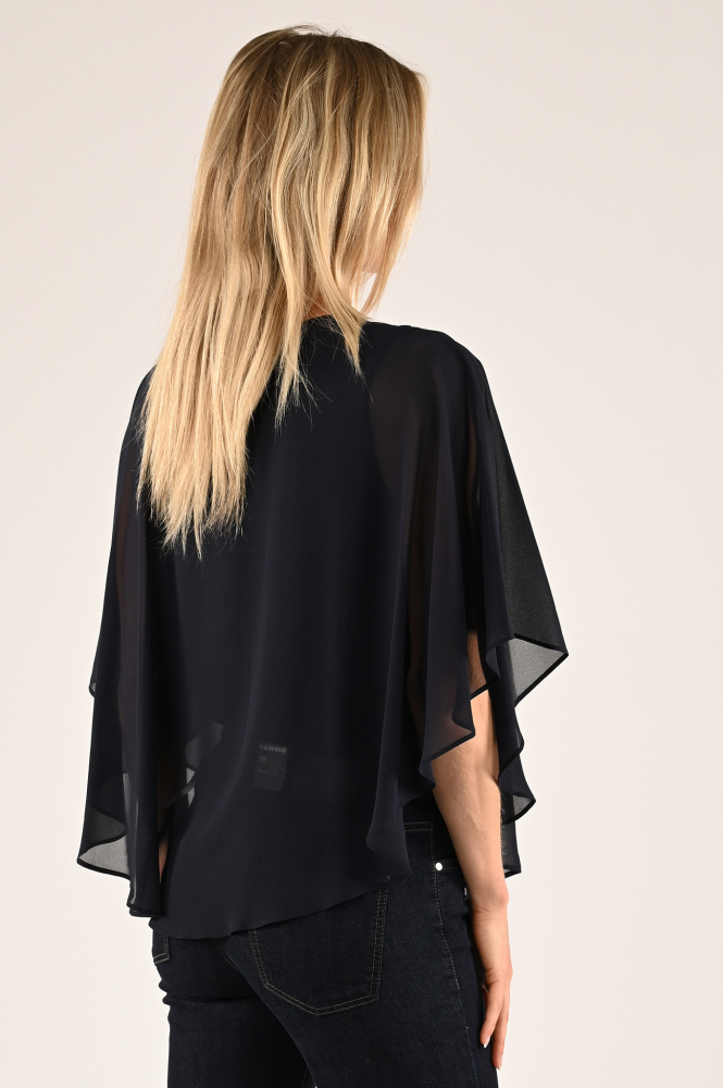 Joseph Ribkoff 243707 Blouse driekwart mouw Blauw