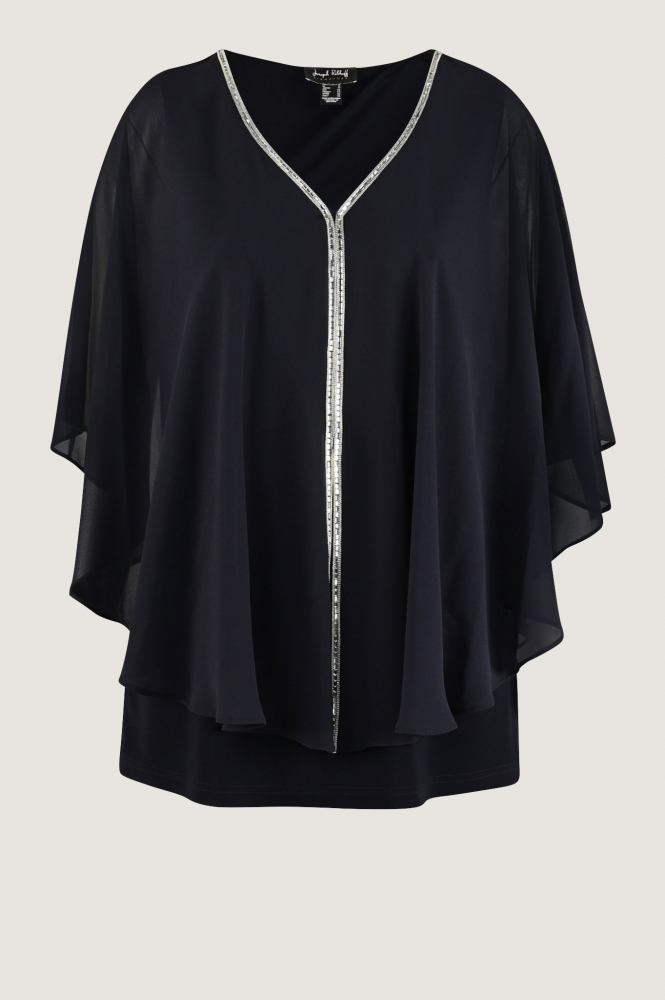 Joseph Ribkoff 243707 Blouse driekwart mouw Blauw