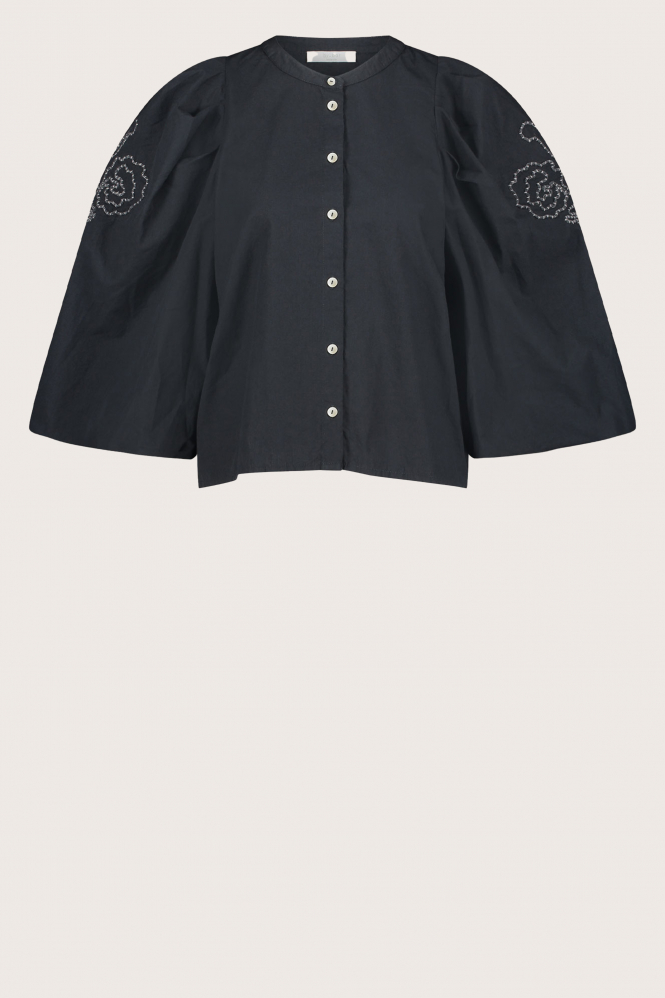 By-Bar ziggy blouse Blouse driekwart mouw Blauw