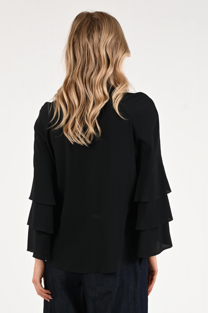 Luisa Cerano 228583-2179 Blouse driekwart mouw Blauw