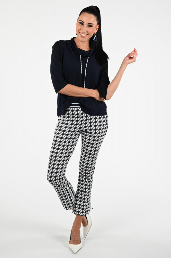 Marc Cain ZS 55.02 J57 Blouse driekwart mouw Blauw