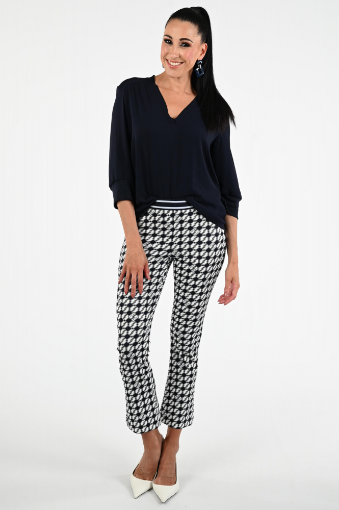 Marc Cain ZS 55.04 J57 Blouse driekwart mouw Blauw