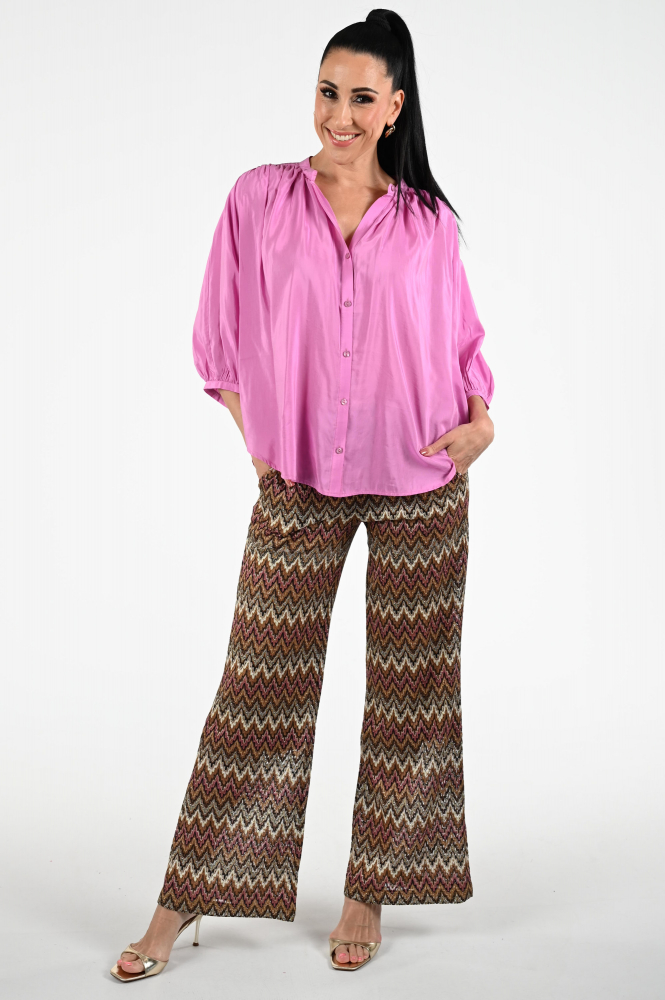 Summum 2s3316-12173 Blouse driekwart mouw Roze