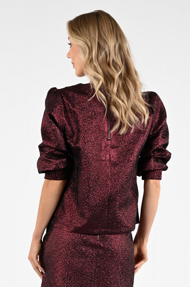 Beaumont BC14120253 Blouse driekwart mouw Rood