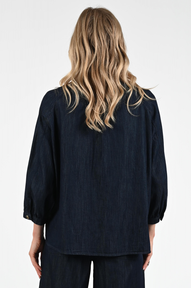 Luisa Cerano 228600-4176 Blouse driekwart mouw Blauw