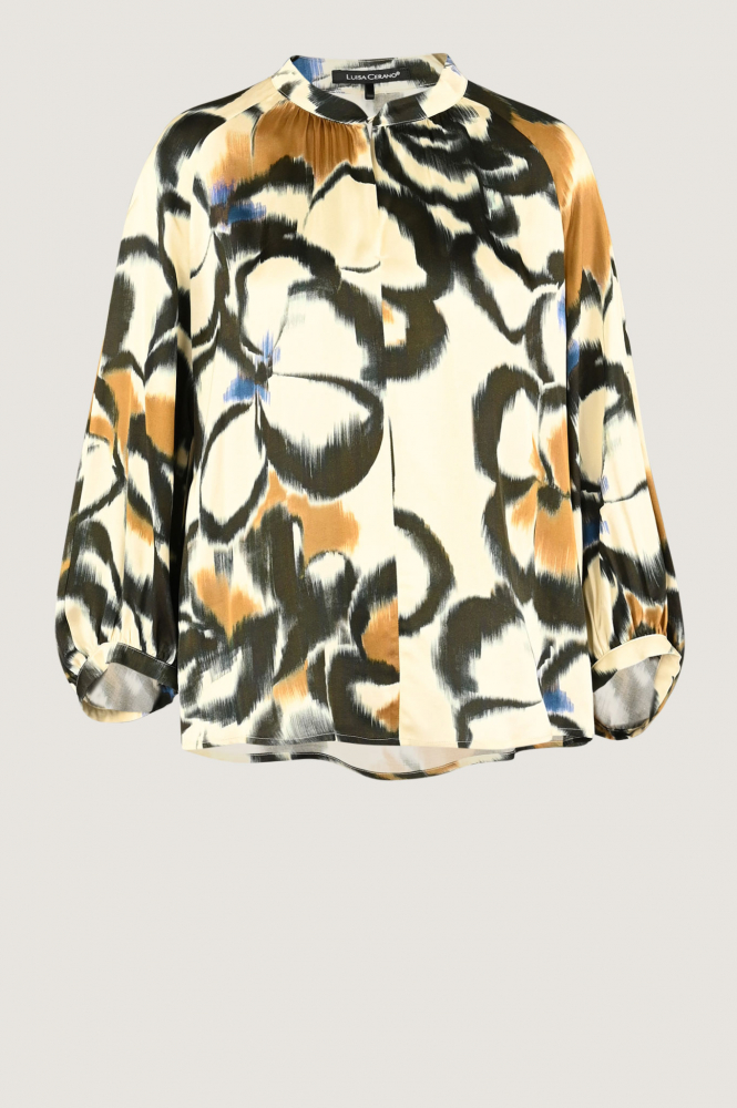 Luisa Cerano 208474-3669 Blouse driekwart mouw Zwart