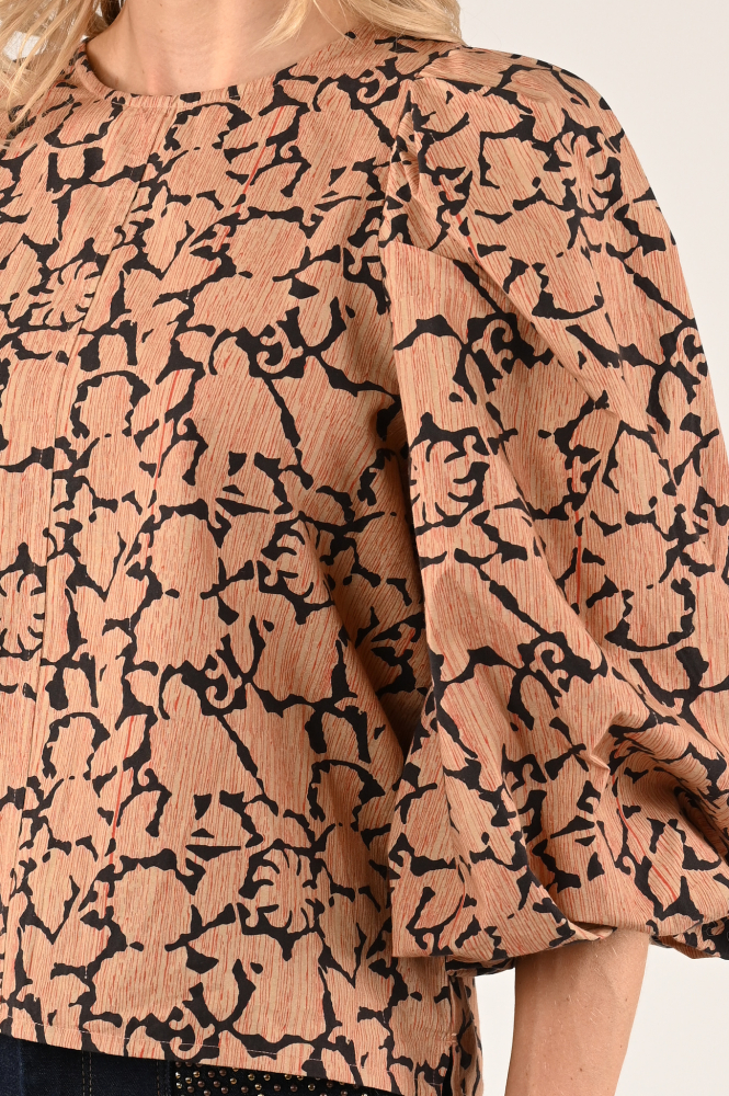 By-Bar zasu anika blouse Blouse driekwart mouw Zwart
