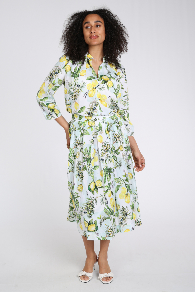 Marc Cain AA 51.07 W02 Blouse driekwart mouw Wit