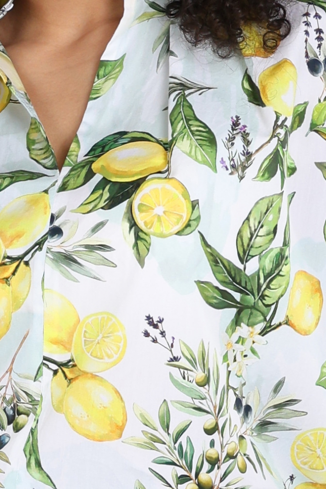 Marc Cain AA 51.07 W02 Blouse driekwart mouw Wit