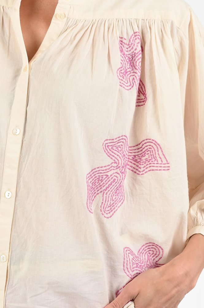 Summum 2s2925-11624 Blouse driekwart mouw Beige