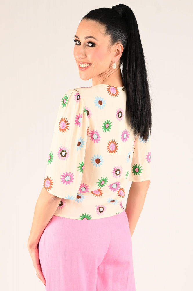 Fabienne Chapot Starlet Blouse Blouse driekwart mouw Beige