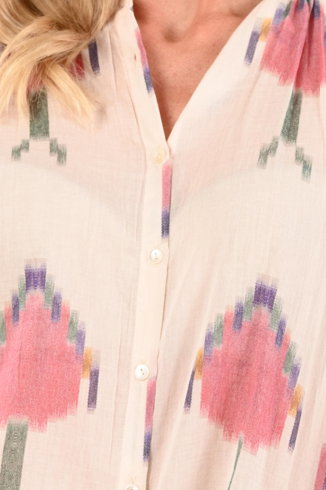 By-Bar 26112020  Blouse driekwart mouw Beige