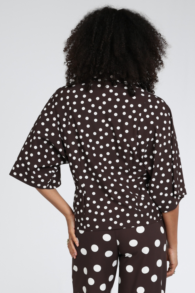Studio Anneloes 13937 Blouse driekwart mouw Bruin