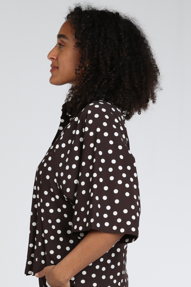 Studio Anneloes 13937 Blouse driekwart mouw Bruin