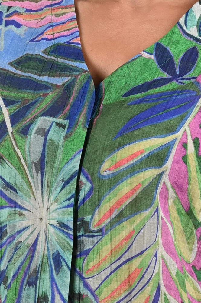 Geisha 53461-20 Blouse driekwart mouw Groen