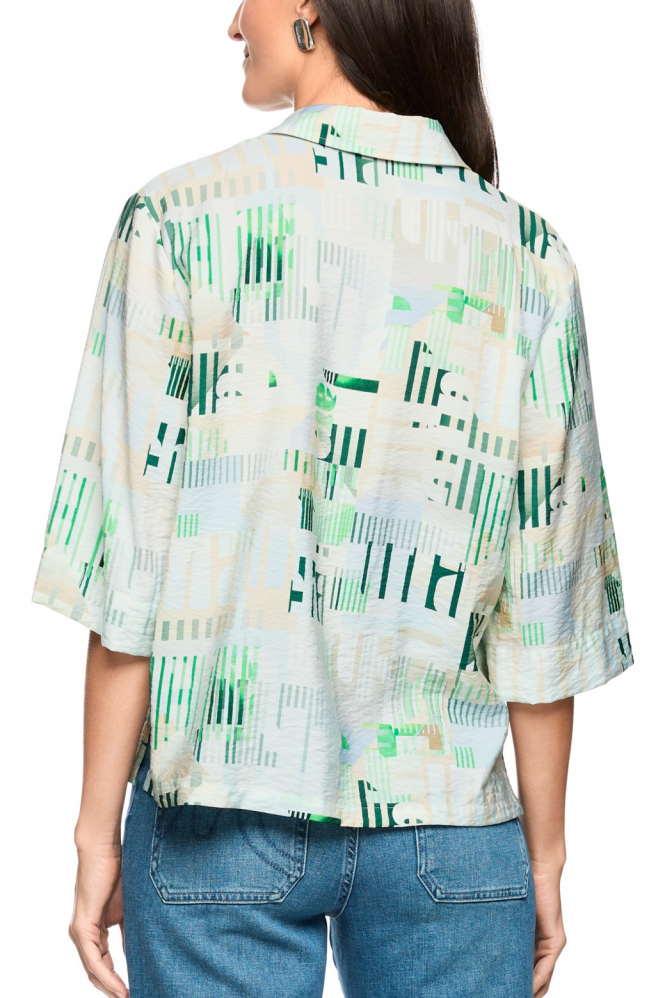 Marc Cain AS 51.10 W14 Blouse driekwart mouw Groen