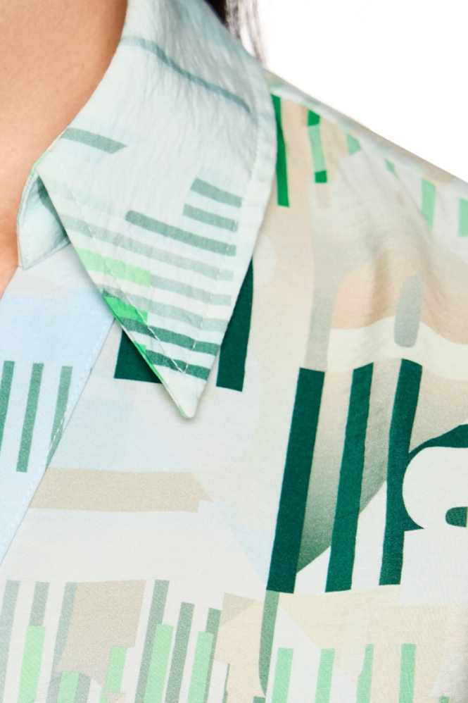 Marc Cain AS 51.10 W14 Blouse driekwart mouw Groen