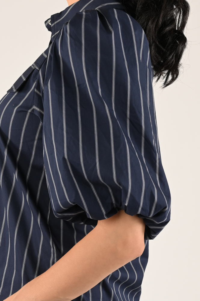Co'couture 35543 Blouse driekwart mouw Blauw
