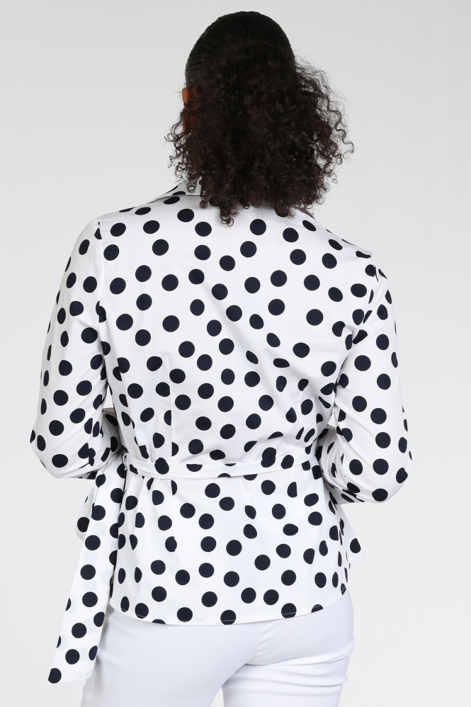 Joseph Ribkoff 261118 Blouse driekwart mouw Blauw